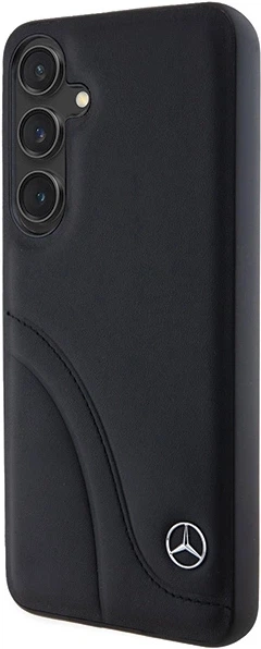 Etui plecki Mercedes Benz Leather Curved Stitches na Samsung Galaxy S24 Plus (S926) Czarne (3666339240981) - obraz 4