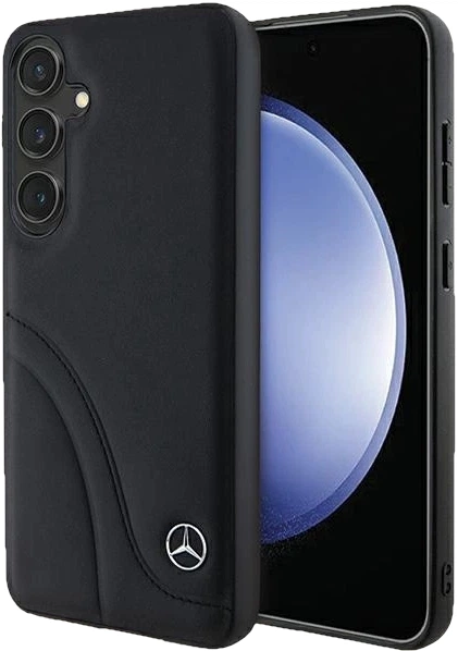 Etui plecki Mercedes Benz Leather Curved Stitches na Samsung Galaxy S24 Plus (S926) Czarne (3666339240981) - obraz 7