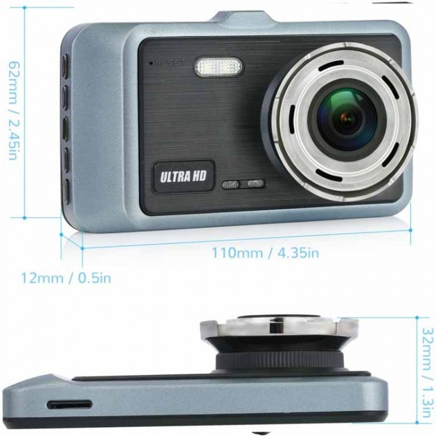 Автомобильный видеорегистратор X-19 Pro Wi-Fi 2K (2 камеры) HDSYR_2749 - изображение 4