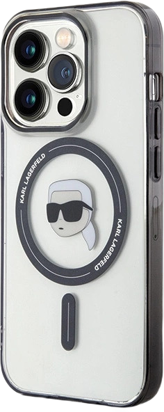 Etui Karl Lagerfeld IML Karl Head MagSafe do Apple iPhone 15 Pro Max Transparent (KLHMP15XHKHNOTK) - obraz 2