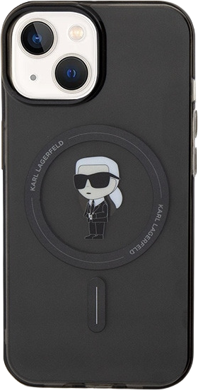 Панель Karl Lagerfeld IML Ikonik MagSafe для Apple iPhone 15 Plus / 14 Plus Black (KLHMP15MHFCKNOK) - зображення 3