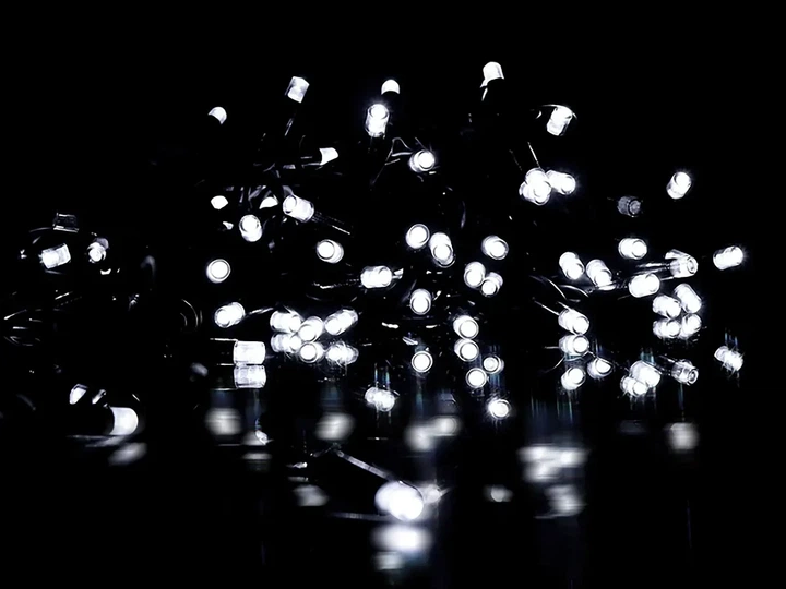 Гирлянда уличная 10м черный провод LED мерцающая белая 220 В 100 Вт - изображение 9
