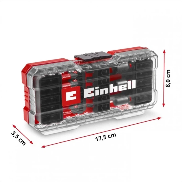 Набір біт і головок Einhell, 1/4", 28шт, кейс (00124034) - Фото 6 Набір біт і головок Einhell, 1/4", 28шт, кейс (00124034) - изображение 6