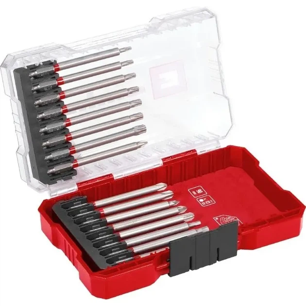 Біти Einhell PH, PZ, Torx, 80мм, кейс набір 16шт (00134135) - Фото 1 Біти Einhell PH, PZ, Torx, 80мм, кейс набір 16шт (00134135) - изображение 1