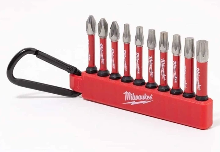 Біти Milwaukee Shockwave carabiner, набір 10шт, сталь (00124155) - изображение 4