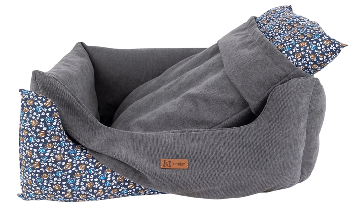Чохол Amiplay для лежанки Moni розмір L Графіт (5907563304710) - зображення 2