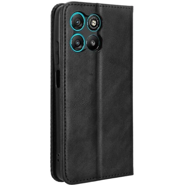 Чехол Deexe Retro Style для Motorola Moto G57 / G57 Power / G67 Power - Black - изображение 8