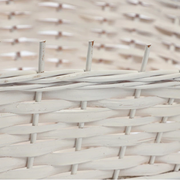 Koszyk wiklinowy prezentowy Kadax Mede 47 x 30 cm Biały K9154 (5903699485057) - obraz 4