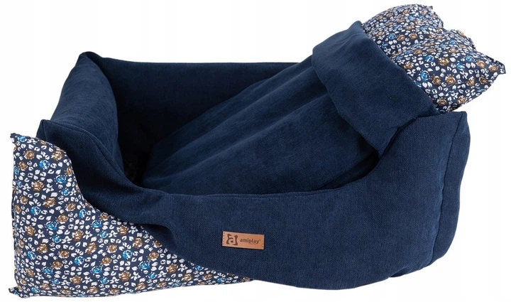 Чохол Amiplay для лежанки Moni розмір M Темно-синій (5907563304642) - зображення 2