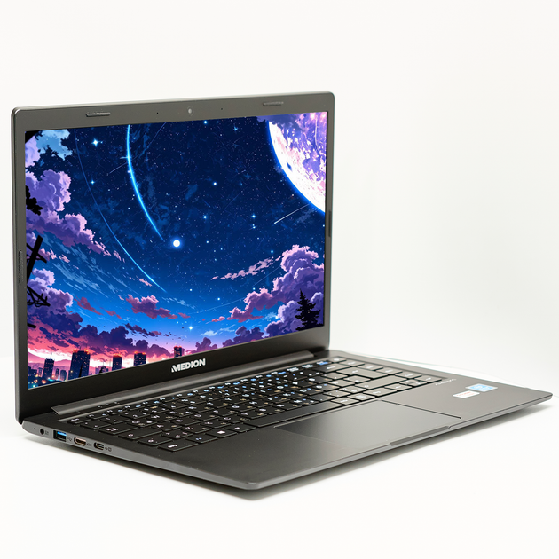 Ноутбук 14" Medion (Lenovo Group) Akoya E4251 Intel RAM 8 ГБ SSD 128 ГБ Intel Graphics Ультрабук Метал б/в Win10 (4700) - изображение 4