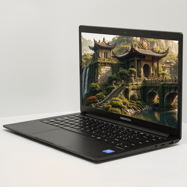 Ноутбук 14" Medion (Lenovo Group) Akoya E4251 | Чотириядерний Intel | RAM DDR4 4 ГБ | SSD 128 ГБ + eMMC 64 ГБ | Intel Graphics | Металевий корпус | Ультрабук | AKБ до 8 годин | Win10 б/в (5110) - Фото 2 Ноутбук 14" Medion (Lenovo Group) Akoya E4251 | Чотириядерний Intel | RAM DDR4 4 ГБ | SSD 128 ГБ + eMMC 64 ГБ | Intel Graphics | Металевий корпус | Ультрабук | AKБ до 8 годин | Win10 б/в (5110) - зображення 2