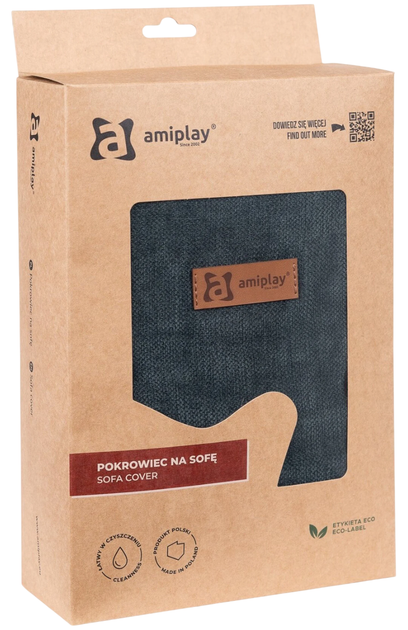 Чохол Amiplay для лежанки Moni розмір M Зелений (5907563304659) - зображення 1