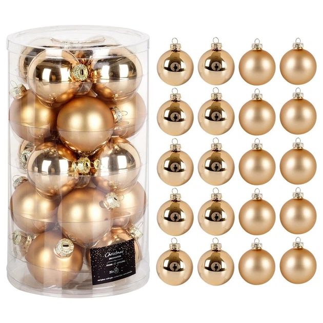 Набір ялинкових кульок Home Styling Collection 839447 скляні 6 см 20 шт (8721037163507) - зображення 5