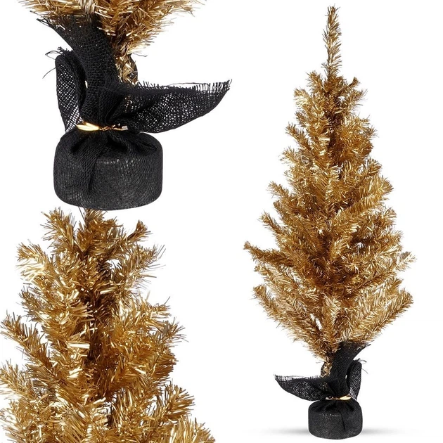 Choinka sztuczna Home Styling Collection 839020 Złota 90 cm (8719987948695) - obraz 2