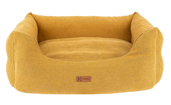 Чохол Amiplay для лежанки Moni розмір M Жовтий (5907563304635) - зображення 4