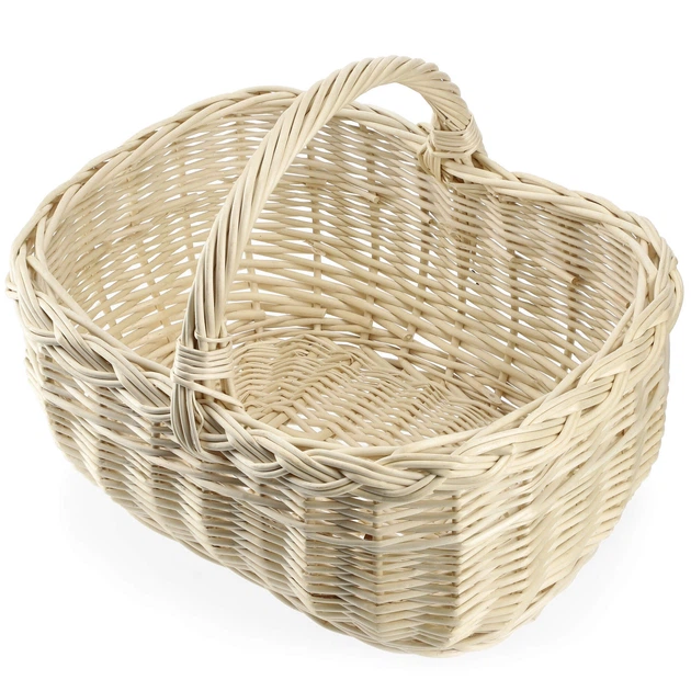 Кошик плетений для покупок Kadax Anfo 27 x 28 см Білий K9159 (5903699485101) - зображення 3