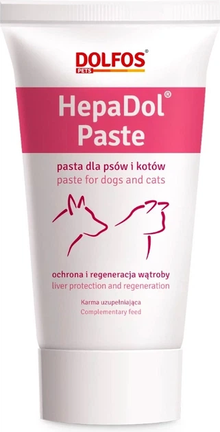 Паста Dolfos HepaDol для захисту та регенерації печінки у собак і котів 50 г (5902232649918) - зображення 1