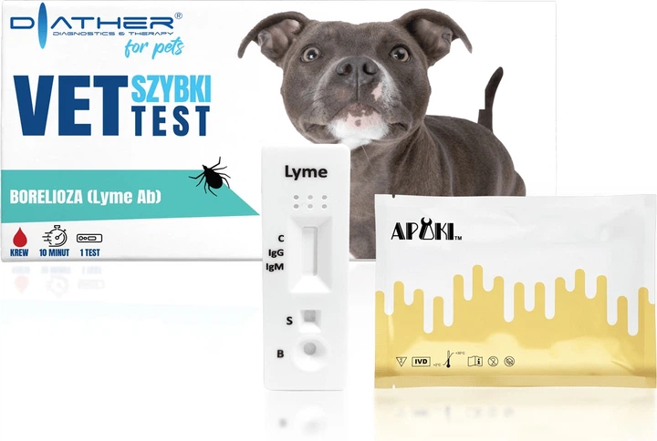 Test diagnostyczny Diather Vet-Test Borelioza Lyme Ab dla psów (5902205135219) - obraz 2