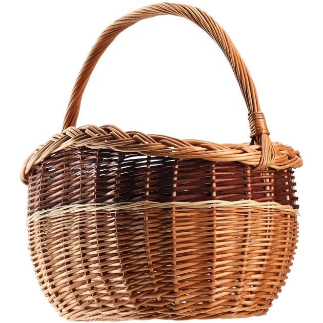 Кошик плетений для покупок Kadax Anfo 43 x 30 см Натуральний K9162 (5903699485132) - зображення 4