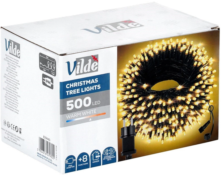 Гірлянда Vilde 839440 ялинкова 500 LED 33.5 м (5904316479305) - зображення 1