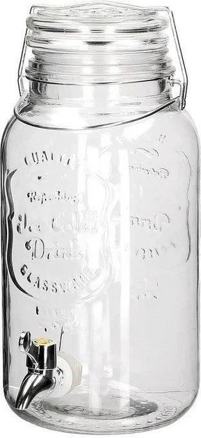 Диспенсер для напоїв Orion з краном скляний 4 л (8592381132262) - зображення 1