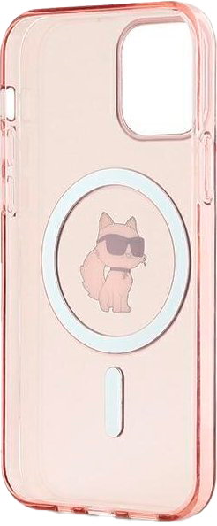Панель Karl Lagerfeld IML Metal Choupette Head MagSafe do Apple iPhone 12/ 12 Pro Pink (KLHMP12MHFCCNOP) - зображення 4