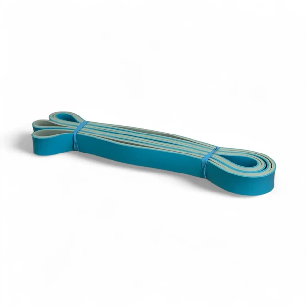 Набор эспандеров-петель для подтягиваний и фитнеса MuvNext Power Bands 4–56 кг (5 шт, двухцветные) + мешок - изображение 4
