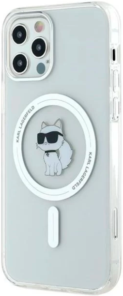 Панель Karl Lagerfeld IML Metal Choupette Head MagSafe do Apple iPhone 12/ 12 Pro Transparent (KLHMP12MHFCCNOT) - зображення 2
