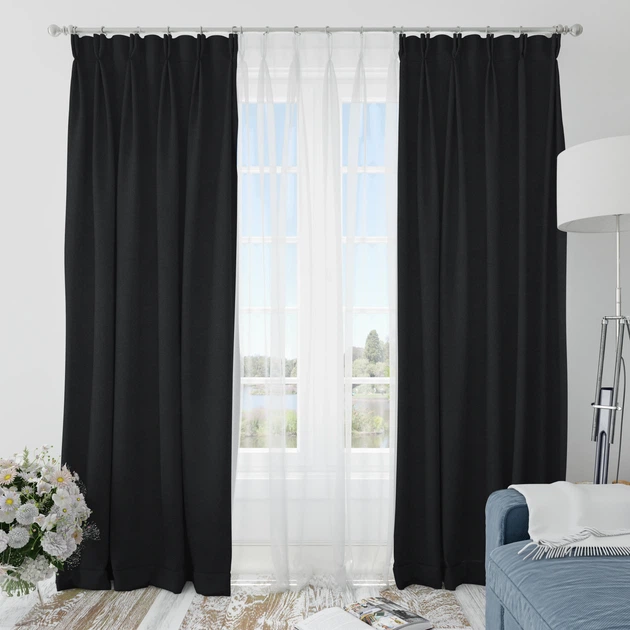 Ткань блекаут /BLACKOUT черный (228г/м.кв280см пог.м) 157906 - изображение 4