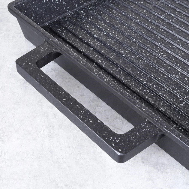 Сковорода-гриль Orion Grande гранітна 43 × 26 см (8592381157814) - зображення 3