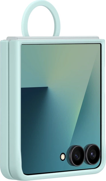 Etui plecki Samsung Silicone Case with Ring do Samsung Galaxy Z Flip7 Mint (EF-PF766TMEGWW) - obraz 4