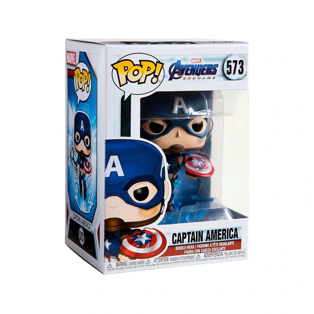 Ігрова фігурка FUNKO POP! cерії "Месники: Фінал" - КАПІТАН АМЕРИКА З МЙОЛЬНІРОМ - Фото 6 Ігрова фігурка FUNKO POP! cерії "Месники: Фінал" - КАПІТАН АМЕРИКА З МЙОЛЬНІРОМ - изображение 6