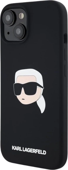 Панель Karl Lagerfeld Silicone Karl Head Print MagSafe для Apple iPhone 15 Black (3666339257125) - зображення 2