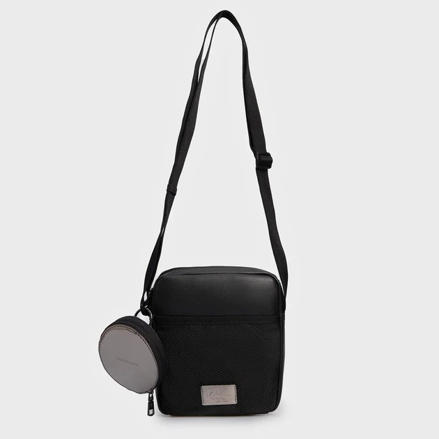 Сумка планшет через плече чоловіча Calvin Klein K50K511389-BEH Чорна (8720109146592) - зображення 4