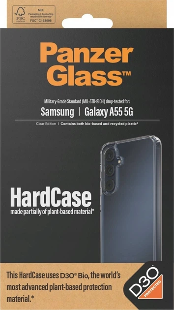 Панель Panzer Glass Hard Case D3O для Samsung Galaxy A55 Transparent (5711724004704) - зображення 5