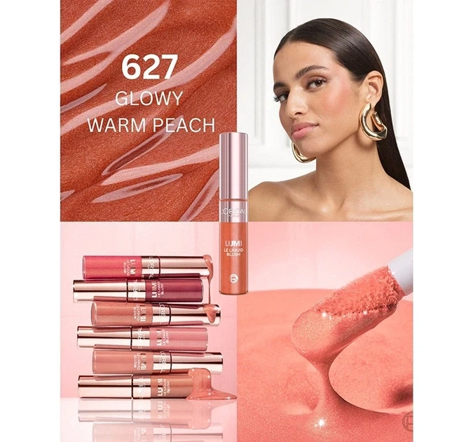 L'Oreal Paris Lumi Le Liquid Blush Жидкие Румяна № 627 "Glowy Warm Peach" - Фото 2 L'Oreal Paris Lumi Le Liquid Blush Жидкие Румяна № 627 "Glowy Warm Peach" - изображение 2