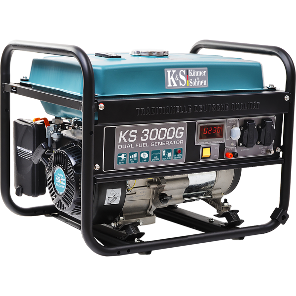 Газобензиновий генератор Konner & Sohnen KS 3000G (2.6 кВт) - Фото 1 Газобензиновий генератор Konner & Sohnen KS 3000G (2.6 кВт) - зображення 1