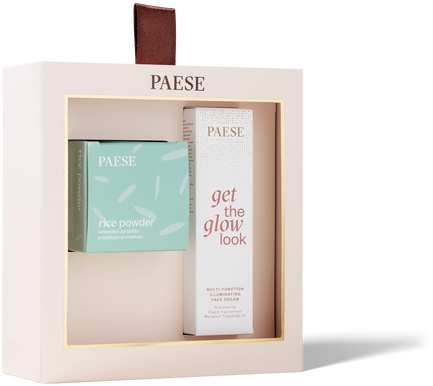 Zestaw do pielęgnacji twarzy Paese All About The Base 02 Get The Glow Look Krem do twarzy rozświetlający 30 ml + Puder sypki Rice ryżowy 10 g (5902627629402) - obraz 2