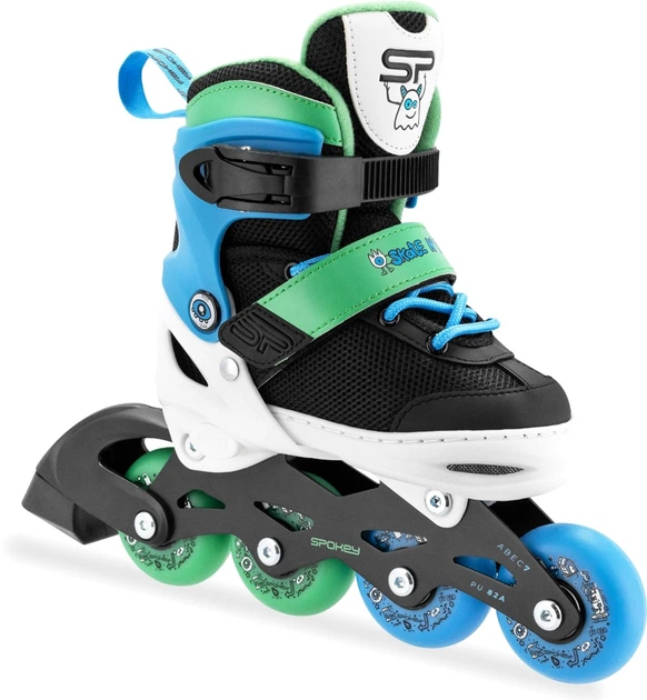 Дитячі ролики регульовані Spokey JOY 31–34 Зелено-блакитні 942276 (5905339422767) - зображення 2