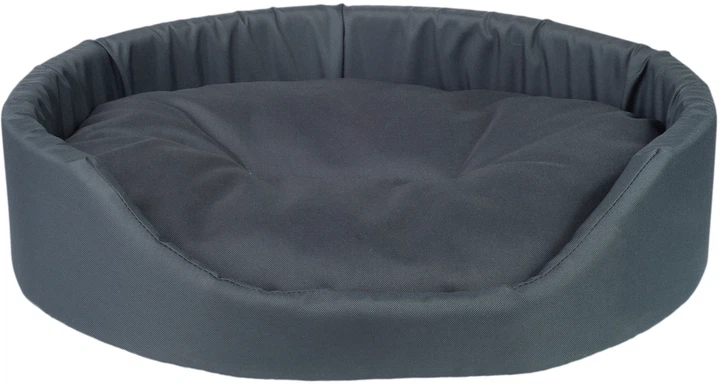 Лежак для собак Amiplay Basic овальний XXL Графітовий (5907563246393) - зображення 1