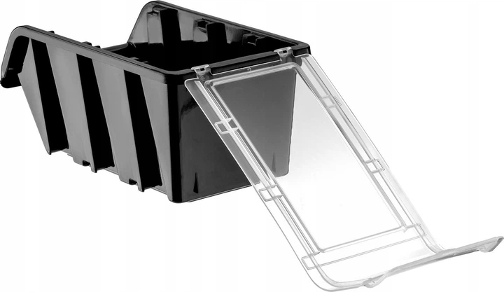 Zestaw kuwet warsztatowych z pokrywą Kadax KTR20 195 x 120 mm 20 szt. Czarne (5903699456842) - obraz 3