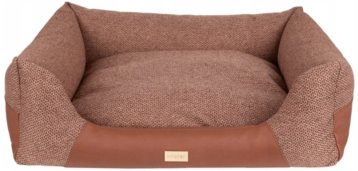 Legowisko dla psów Amiplay Milano Sofa L Pomarańczowe (5907563310827) - obraz 1