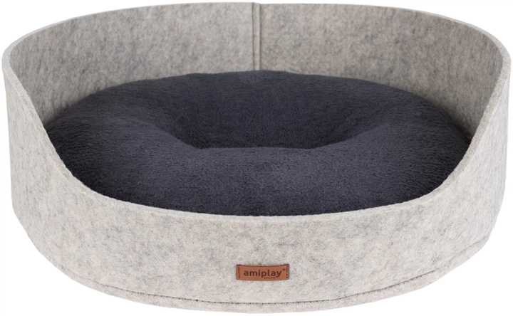 Legowisko dla psów Amiplay Hygge owalne 2w1 M Beżowe (5907563302976) - obraz 2