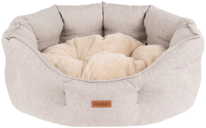 Лежак для собак Amiplay Como Colosseum S Бежевий (5907563312333) - зображення 1