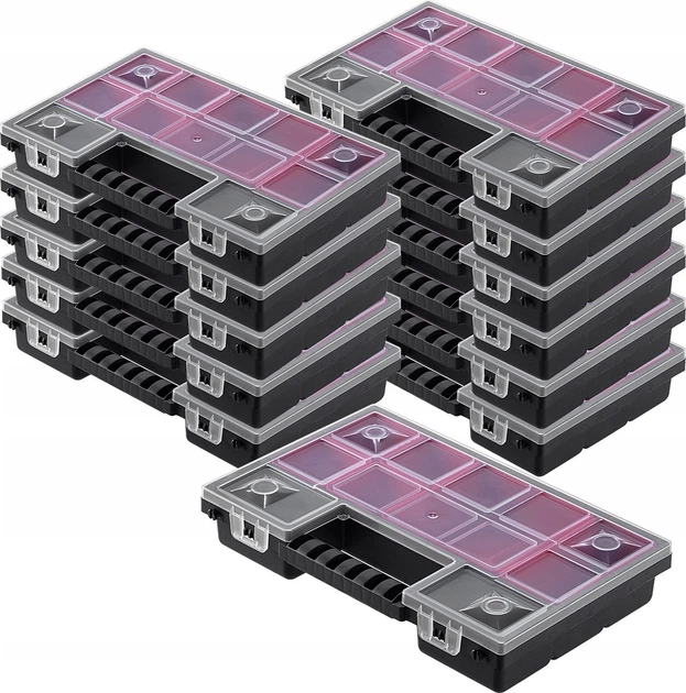 Organizer warsztatowy Kadax KNO30205B 6 szuflad 12 szt. (5903699456958) - obraz 1