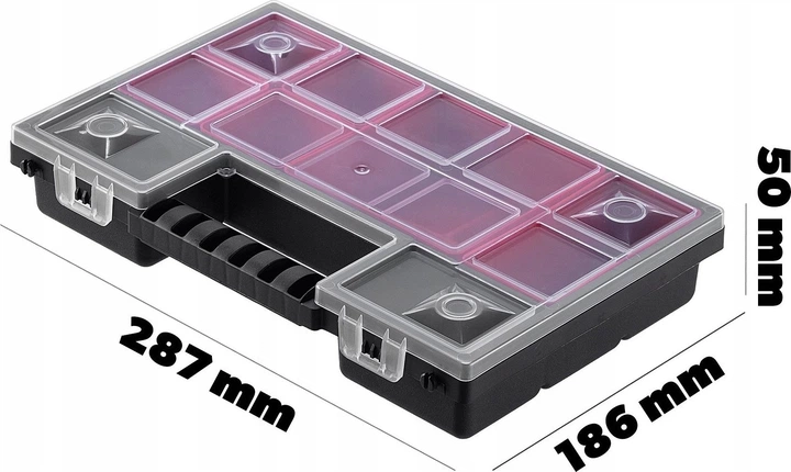 Organizer warsztatowy Kadax KNO35255B 18 szuflad 3 szt. (5903699456972) - obraz 5