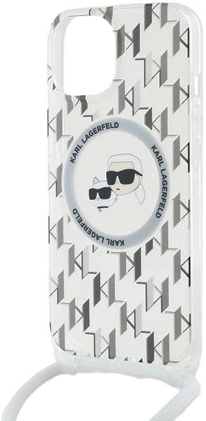 Etui Karl Lagerfeld IML Crossbody Monogram Karl & Choupette do Apple iPhone 13/14/15 Transparent (KLHMP15SHCKCKLCT) - obraz 5