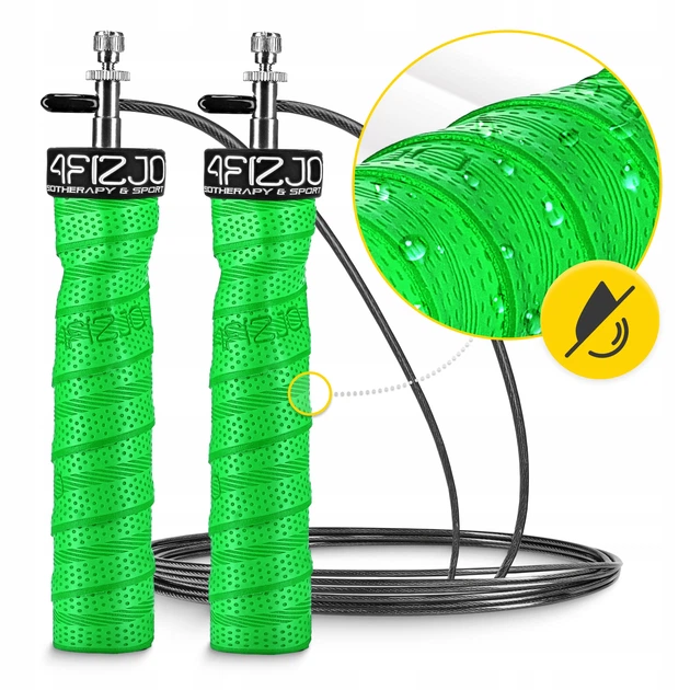 Скакалка скоростная для кроссфита 4FIZJO Speed Rope PRO+ Green (P-5907739313195) - изображение 7