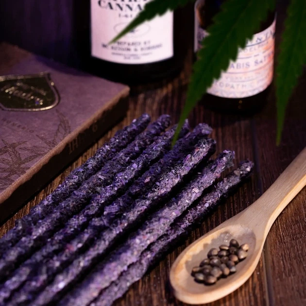 Премиальные грубые аромапалочки Purple Hindu Kush Релакс и Подъем 6 шт. в уп. Sagrada Madre 7798348237303 - изображение 3