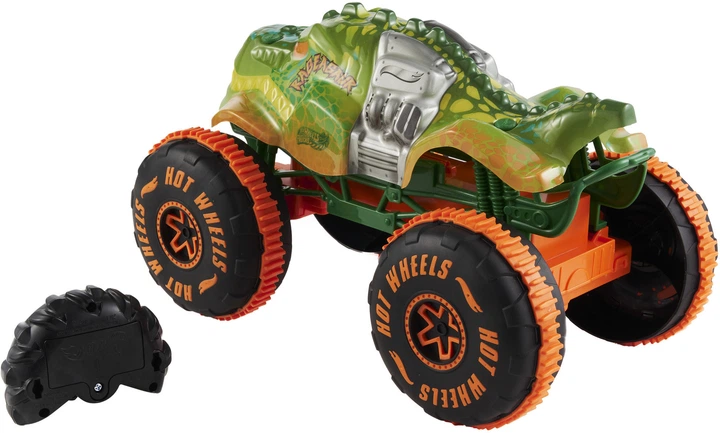 Машинка-позашляховик на радіокеруванні Hot Wheels Monster Trucks Rageasaur 1:15 JBH03 (194735260140) - зображення 4